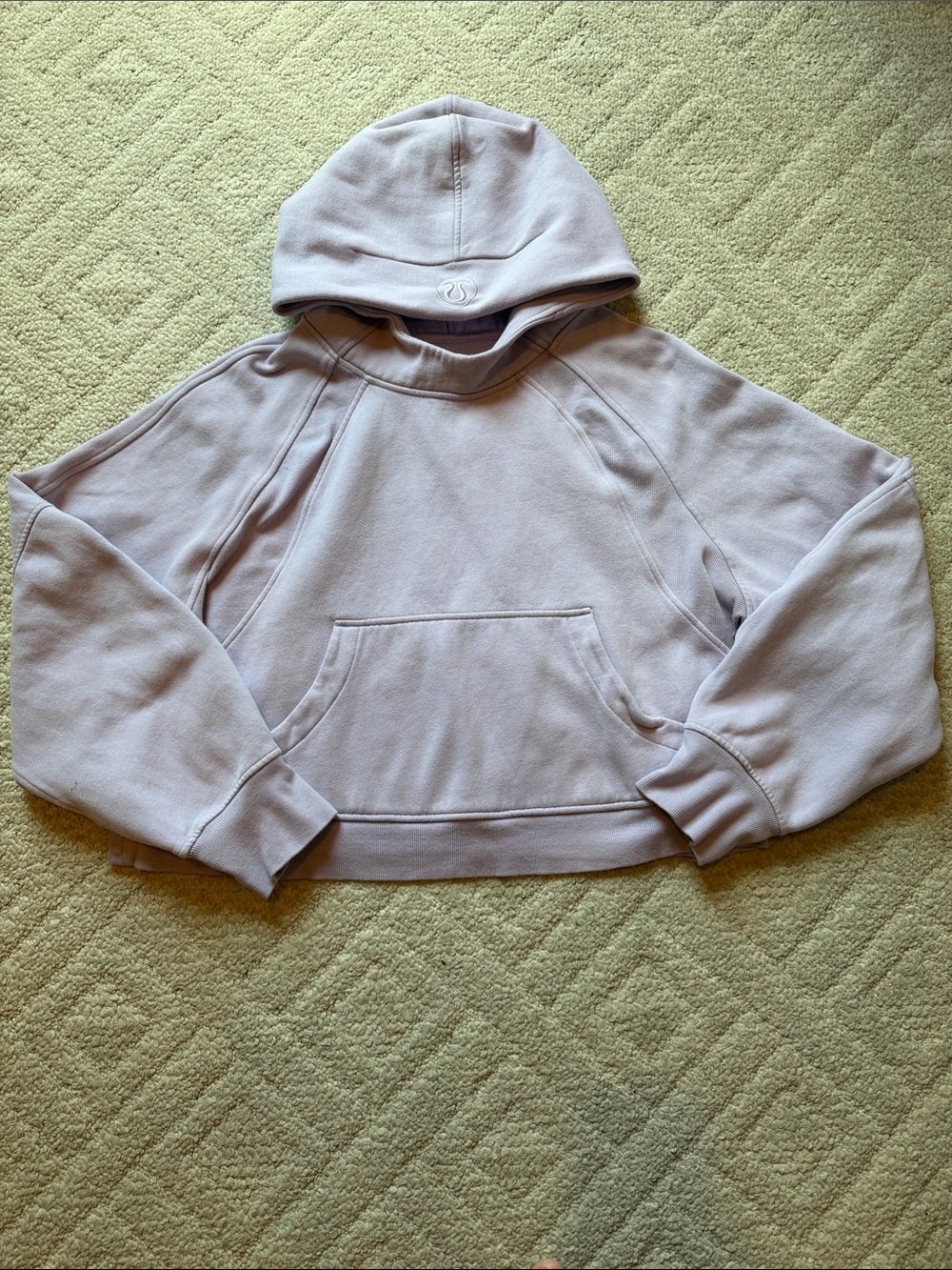 Lululemon Light Lavender Cropped Scuba in Lilac